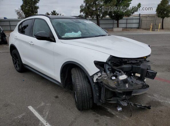 ZASPAKAN6L7C76056 2020 ALFA ROMEO STELVIO Белый Передняя правая четверть