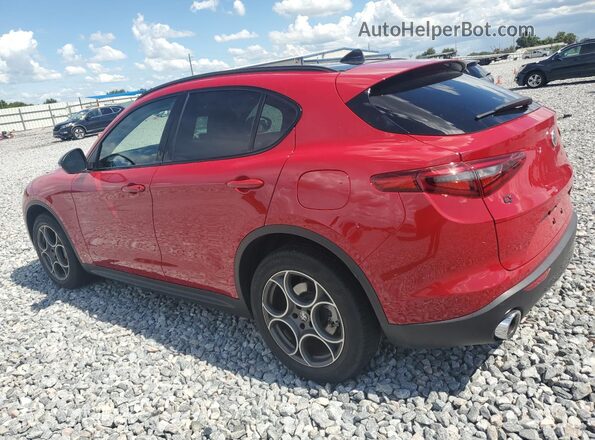 ZASPAKAN6M7D11261 2021 ALFA ROMEO STELVIO Красный Задняя левая четверть