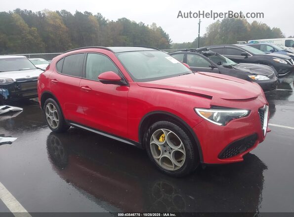 ZASPAKAN9K7C30848 2019 ALFA ROMEO STELVIO Красный Передняя правая четверть