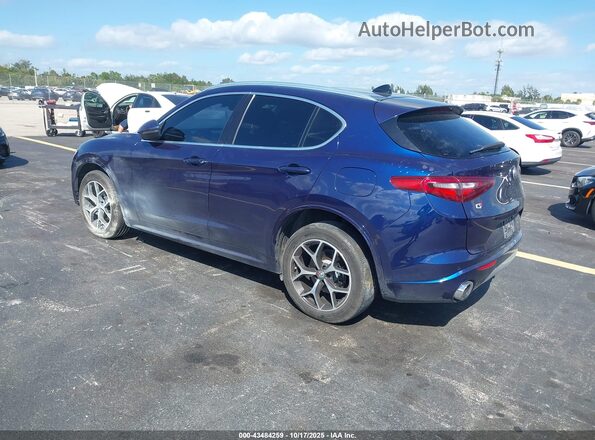 ZASPAKBN0M7D14512 2021 ALFA ROMEO STELVIO Синий Задняя левая четверть