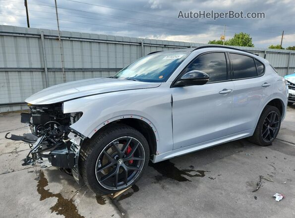 ZASPAKBN2M7D13670 2021 ALFA ROMEO STELVIO Silver Front left