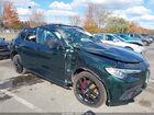 2021 Alfa Romeo Stelvio Ti Sport Awd Зеленый vin: ZASPAKBN4M7D15730