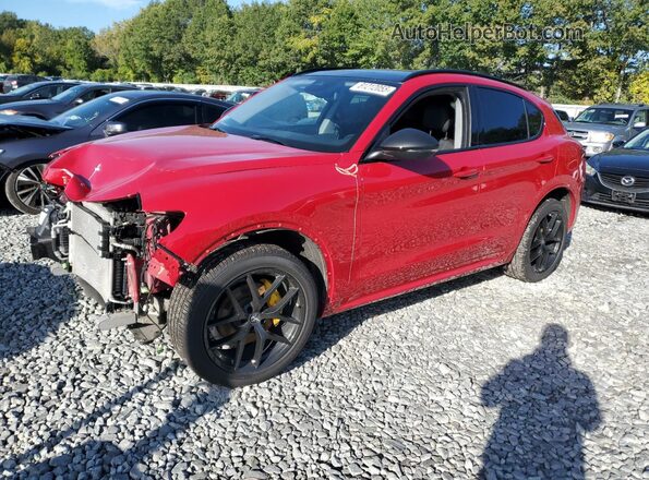 ZASPAKBN4M7D18966 2021 ALFA ROMEO STELVIO Red Przód lewy