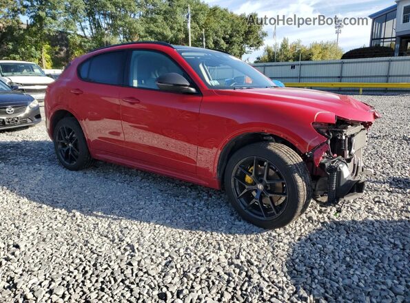 ZASPAKBN4M7D18966 2021 ALFA ROMEO STELVIO Red Przód prawy