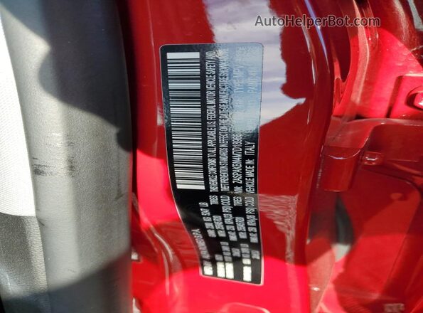 ZASPAKBN4M7D18966 2021 ALFA ROMEO STELVIO Red Widok naklejki z numerem VIN