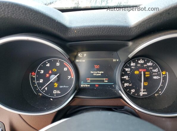 ZASPAKBN5M7D17826 2021 ALFA ROMEO STELVIO Серый Вид щитка приборов