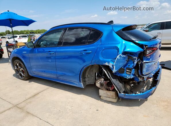 ZASPAKBN5N7D28715 2022 ALFA ROMEO STELVIO Синий Задняя левая четверть