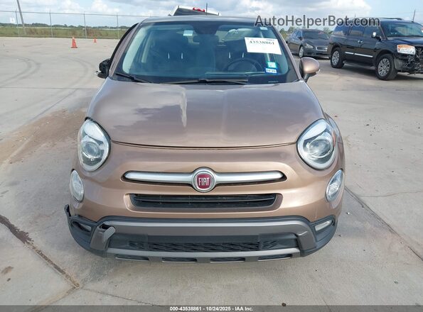 ZFBCFXCB5HP605770 2017 FIAT 500X Коричневый Вид щитка приборов
