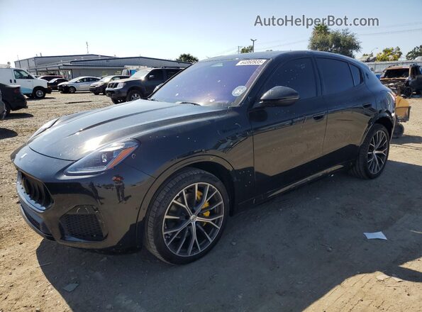 ZN682AVM3P7427252 2023 MASERATI GRECALE Black წინა მარცხენა ხედი სამი მეოთხედიდან