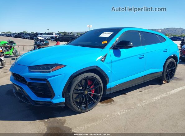 ZPBUA1ZL1KLA06062 2019 LAMBORGHINI URUS Blue Przód lewy