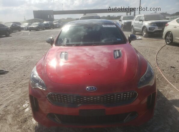 KNAE55LC3J6011676 2018 KIA STINGER Red Rear view