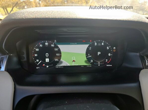 SALCL2FX1MH892764 2021 LAND ROVER DISCOVERY Burgundy Instrument cluster view