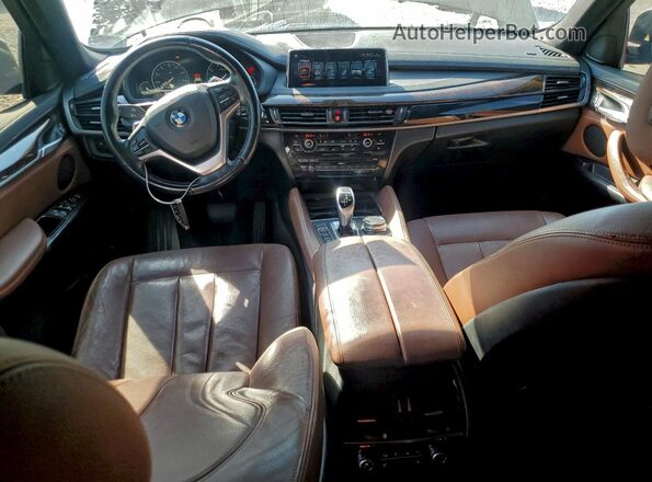 5UXKU2C31H0U28376 2017 BMW X6 Black Vista del cuadro de instrumentos