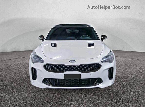 KNAE45LC3J6031896 2018 KIA STINGER Белый Вид панели приборов