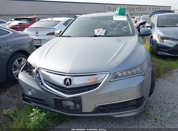 19UUB2F53HA001399 2017 ACURA TLX Серебряный Вид задней части салона