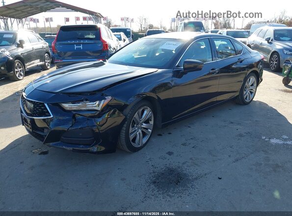 19UUB5F49MA010191 2021 ACURA TLX Black წინა მარცხენა ხედი სამი მეოთხედიდან