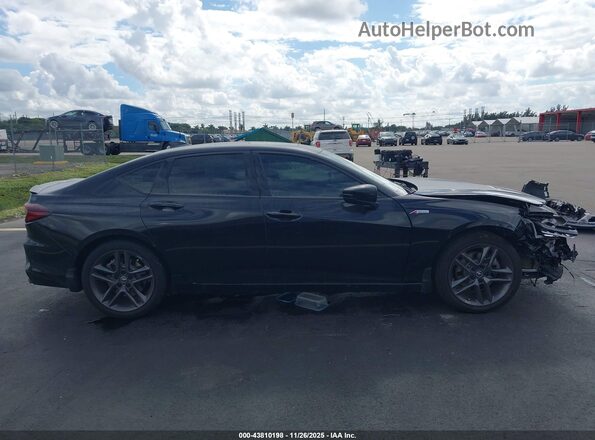 19UUB6F54SA003743 2025 ACURA TLX Black Widok wnętrza z tyłu