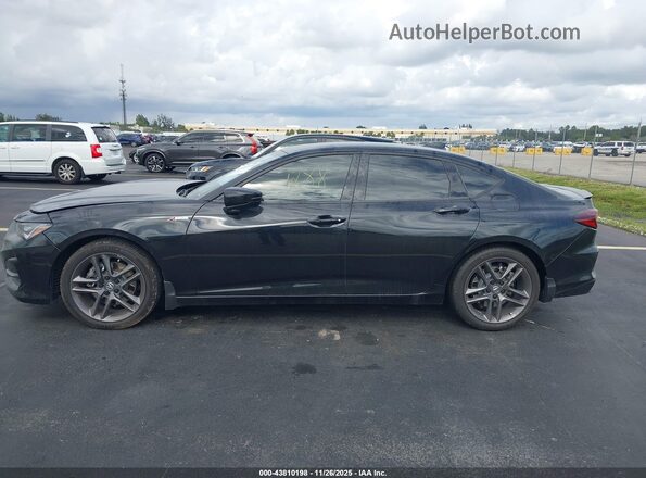 19UUB6F54SA003743 2025 ACURA TLX Black Widok wnętrza 360 stopni