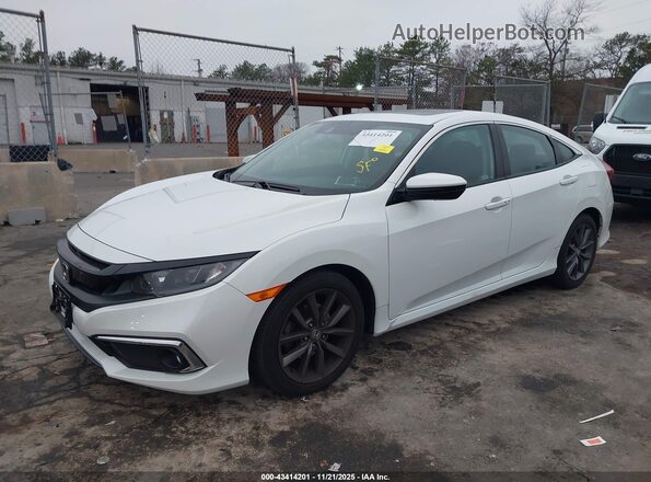 19XFC1F33LE217062 2020 HONDA CIVIC EX White Vista tres cuartos delantera izquierda