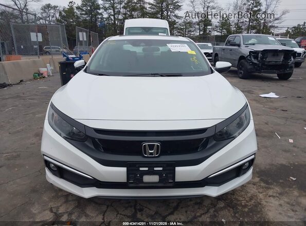 19XFC1F33LE217062 2020 HONDA CIVIC EX White Vista del cuadro de instrumentos