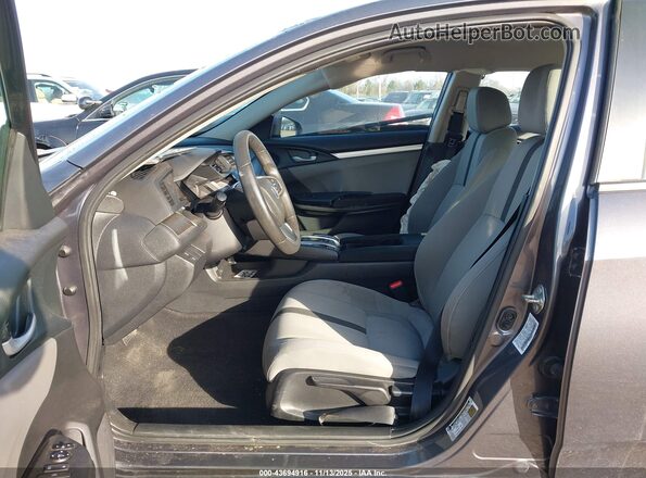19XFC2F55HE007349 2017 HONDA CIVIC Gray Widok wnętrza z przodu