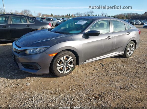 19XFC2F55HE007349 2017 HONDA CIVIC Gray Przód lewy