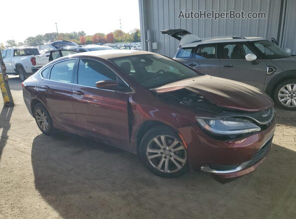 1C3CCCAB0GN161097 2016 CHRYSLER 200 Темно-бордовый Передняя правая четверть