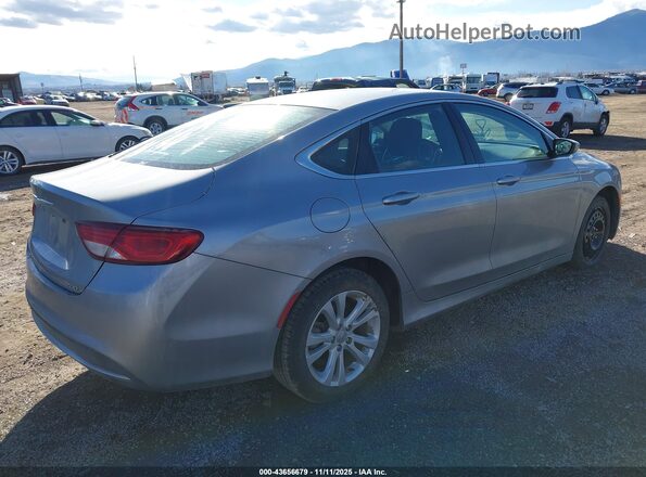 1C3CCCAB3GN181392 2016 CHRYSLER 200 Серебряный Задняя правая четверть