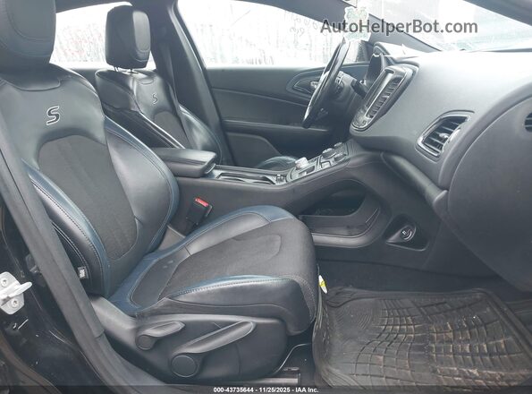1C3CCCDG4GN130717 2016 CHRYSLER 200 Черный Вид салона спереди