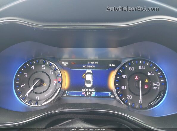1C3CCCDG4GN130717 2016 CHRYSLER 200 Черный Вид задних сидений