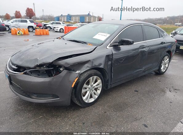 1C3CCCFB3HN502938 2017 CHRYSLER 200 Серый Передняя левая четверть