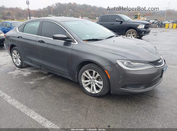 1C3CCCFB3HN502938 2017 CHRYSLER 200 Серый Передняя правая четверть