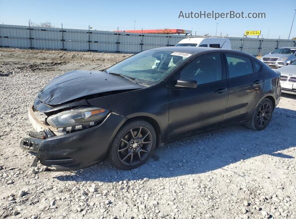 1C3CDFAA4GD656964 2016 DODGE DART Черный Передняя левая четверть
