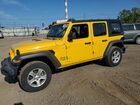 2020 Jeep Wrangler Unlimited Sport Yellow vin: 1C4HJXDN0LW148102