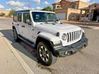 2020 Jeep Wrangler Unlimited Sahara White vin: 1C4HJXEN2LW213871