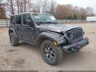 2021 Jeep Wrangler Unlimited Rubicon 4x4 Gray vin: 1C4HJXFG2MW505280