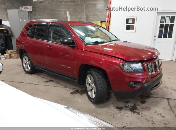1C4NJDBB5HD143216 2017 JEEP COMPASS Красный Передняя правая четверть