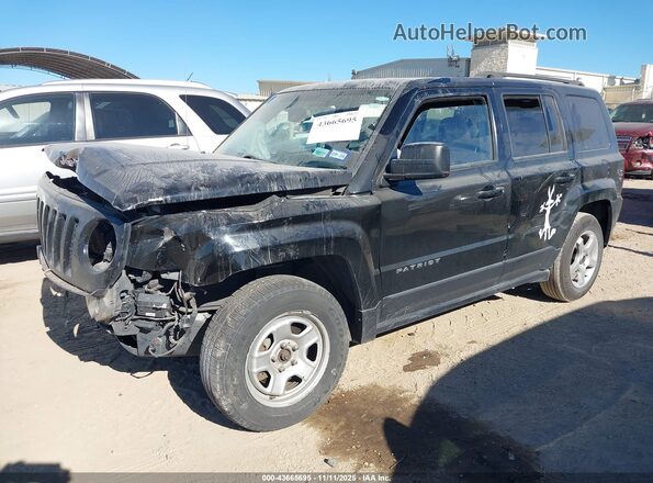 1C4NJPBA6GD693659 2016 JEEP PATRIOT Черный Передняя левая четверть
