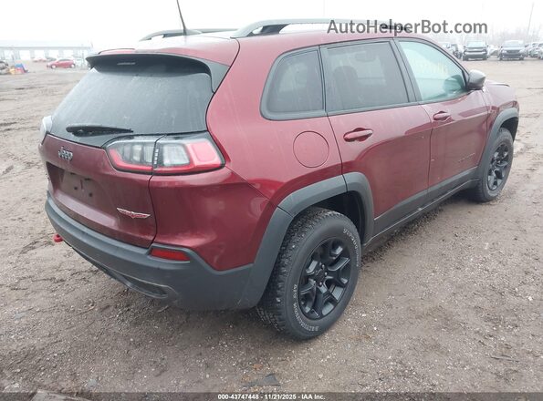 1C4PJMBX1MD190676 2021 JEEP CHEROKEE Бордовый Задняя правая четверть