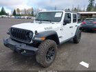 2025 Jeep Wrangler 4-door Willys 4x4 White vin: 1C4PJXDN4SW576832