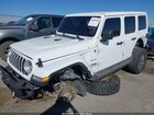 2024 Jeep Wrangler 4-door Sahara 4x4 Белый vin: 1C4PJXEN2RW103469