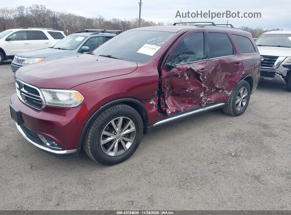 1C4RDHDG5GC448907 2016 DODGE DURANGO Burgundy Front left