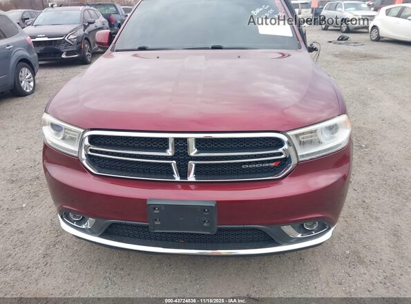 1C4RDHDG5GC448907 2016 DODGE DURANGO Burgundy Instrument cluster view