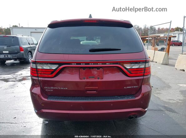 1C4RDJDG7GC397935 2016 DODGE DURANGO Бордовый 