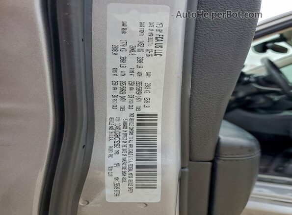 1C4RDJDG8HC732962 2017 DODGE DURANGO Серый Вид наклейки с VIN-кодом