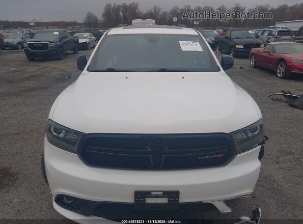 1C4RDJDG9JC213652 2018 DODGE DURANGO Белый Вид щитка приборов