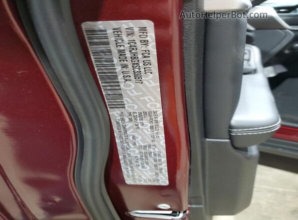 1C4RJHBGXSC330517 2025 JEEP GRAND Burgundy VIN sticker view