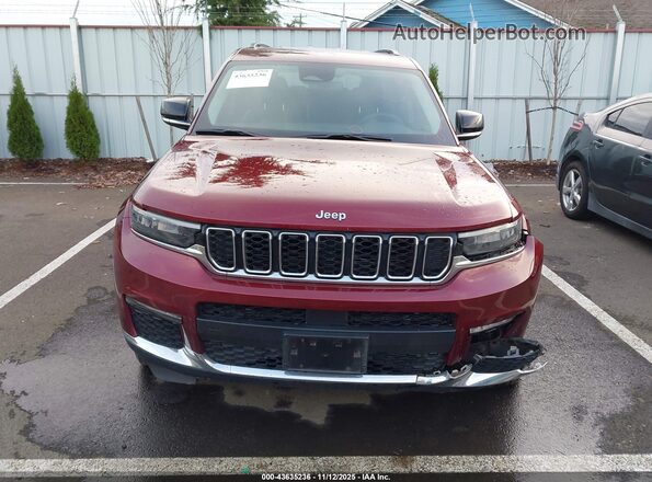 1C4RJKBG3P8769727 2023 JEEP GRAND CHEROKEE L Красный Вид задней части салона
