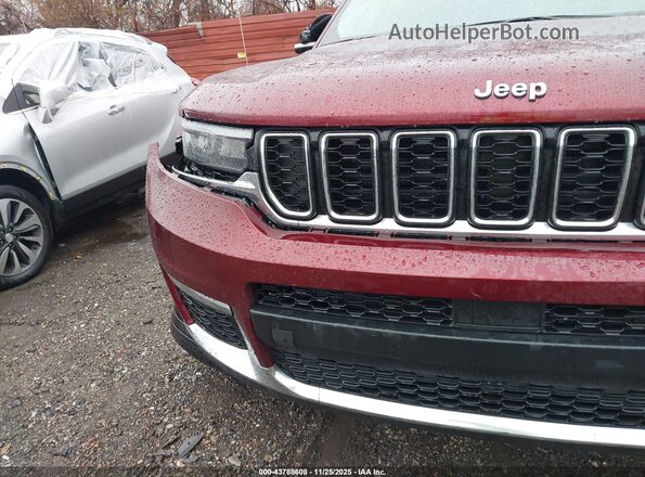 1C4RJKBGXM8141854 2021 JEEP GRAND CHEROKEE L Burgundy Вид спереду