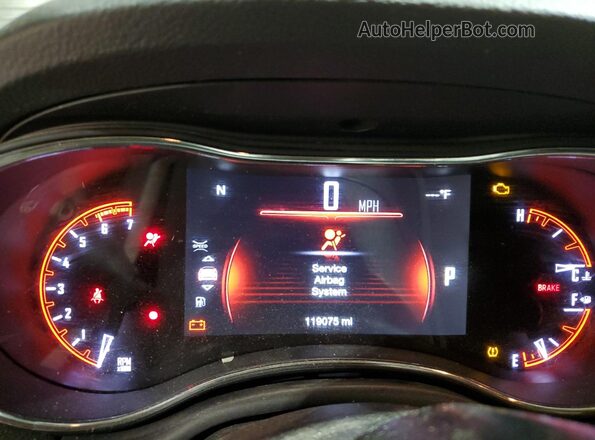 1C4SDHCT4GC446226 2016 DODGE DURANGO Red Widok zestawu wskaźników